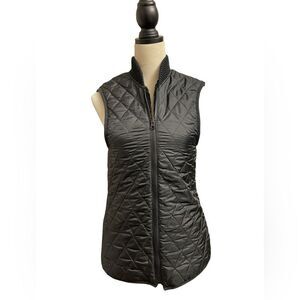 Alpha Industries The N-3B “SLY” Black Faux Fur Lined Quilted Vest (Size: Small)